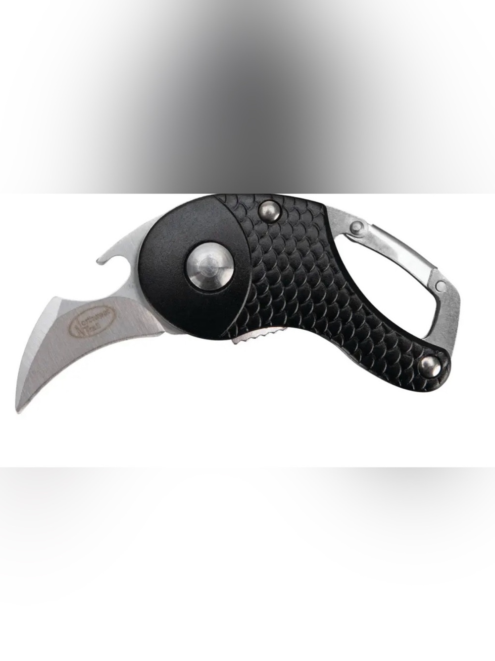 Northwest Trail Compact Folding Pocket Knife with Textured Grip - Black